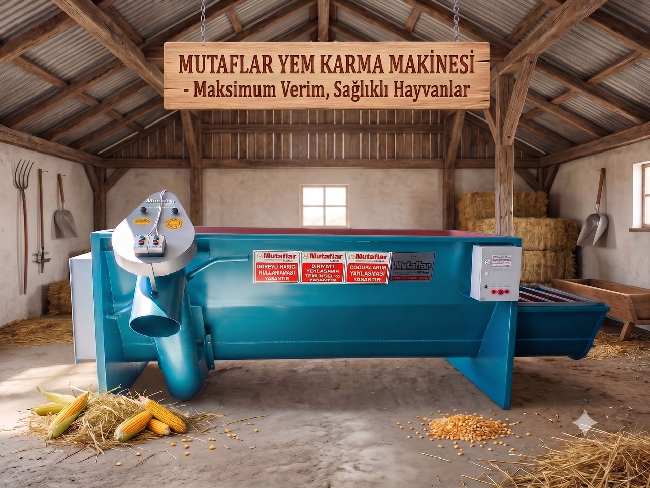 Yatay Elektrikli Yem Karma Makinası